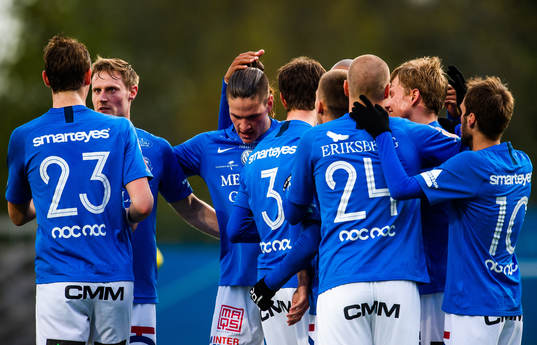 Trelleborgs spelare jublar