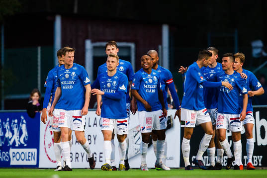 Trelleborgs spelare jublar