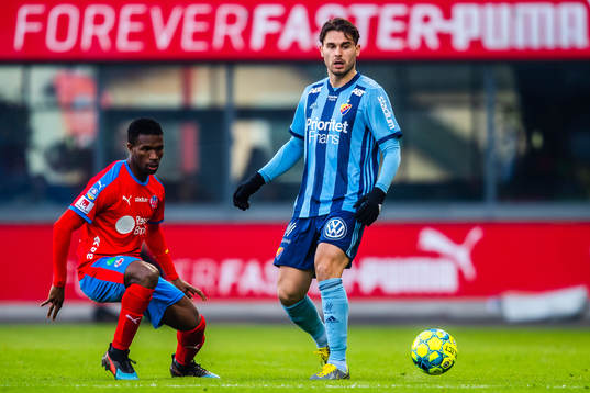 Helsingborgs Mohammed Abubakari och Djurgårdens Astrit