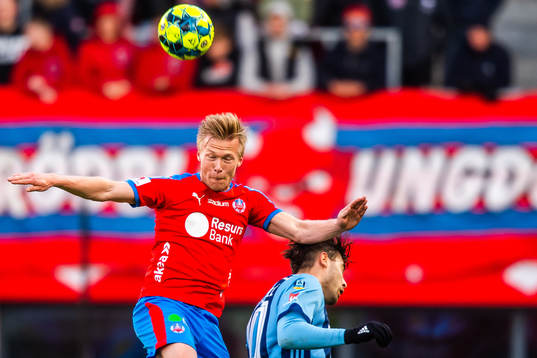 Helsingborgs Andreas Landgren och Djurgårdens Astrit