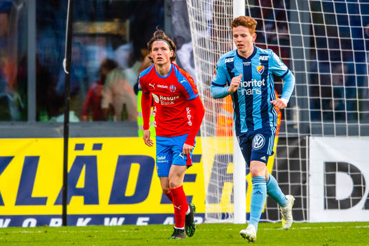 Helsingborgs Max Svensson och Djurgårdens Aslak Witry
