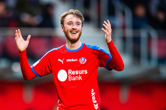 Helsingborgs Rasmus Jönsson reagerar