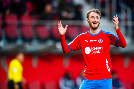 Helsingborgs Rasmus Jönsson reagerar