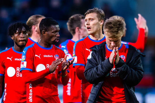 Helsingborgs Mohammed Abubakari , Andri Bjarnason och
