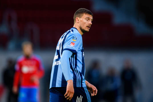 Djurgårdens Erik Berg deppar