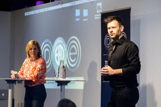 Annika Grälls, ordförande Elitfotboll Dam och Daniel
