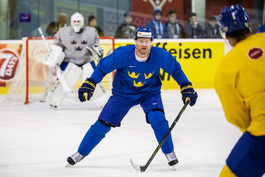 Patric Hörnqvist of Sweden at a practice session