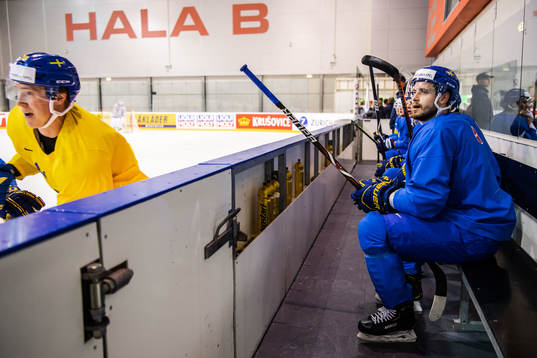 Oliver Ekman Larsson of Sweden at a practice session