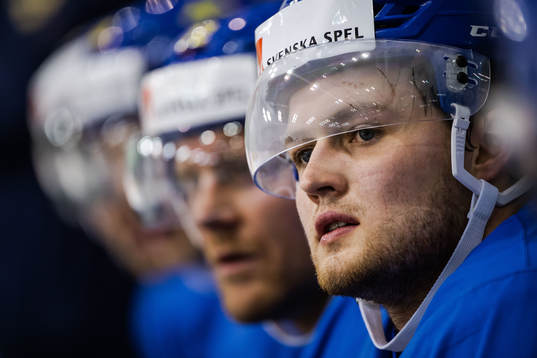 William Nylander of Sweden at a practice session