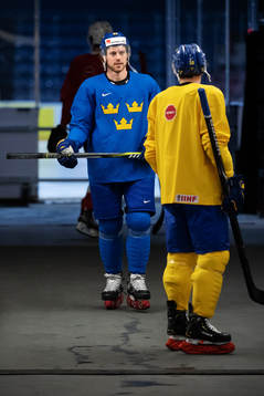Elias Lindholm of Sweden at a practice session
