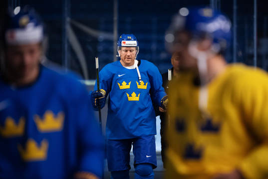 Patric Hörnqvist of Sweden at a practice session