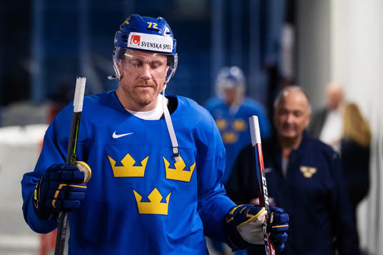 Patric Hörnqvist of Sweden at a practice session