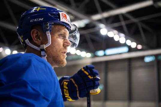Patric Hörnqvist of Sweden at a practice session