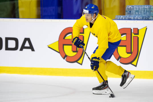 Anton Wedin of Sweden at a practice session