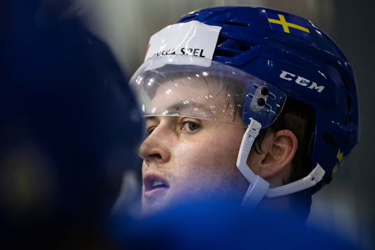 William Nylander of Sweden at a practice session