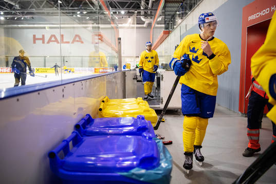 Dennis Rasmussen of Sweden at a practice session