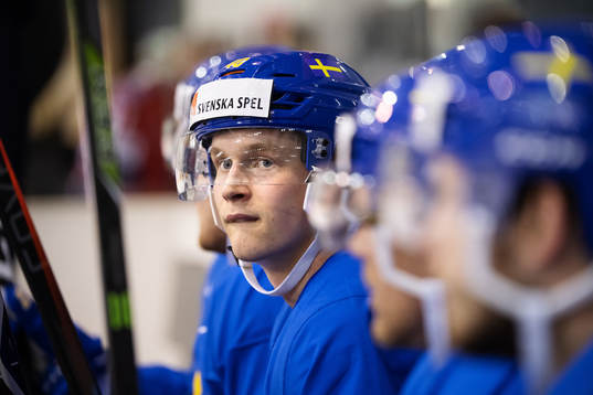 Elias Pettersson of Sweden at a practice session