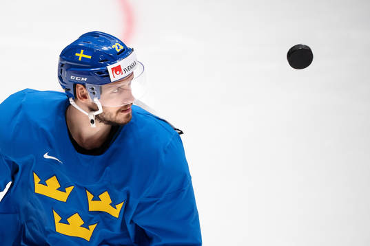 Oliver Ekman Larsson of Sweden at a practice session