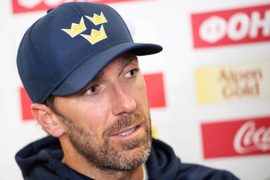 Goaltender Henrik Lundqvist of Sweden
