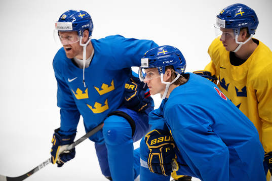 Patric Hörnqvist, Oskar Lindblom and Jesper Bratt of