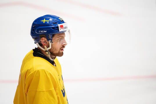 Lukas Bengtsson of Sweden at a practice session