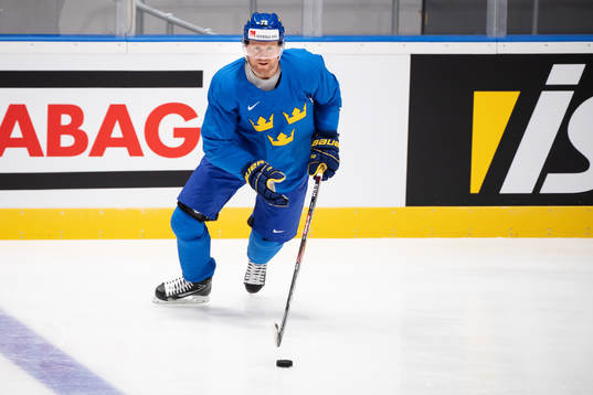 Patric Hörnqvist of Sweden at a practice session