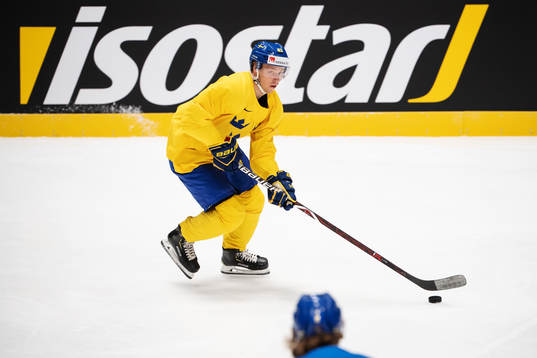Jesper Bratt of Sweden at a practice session