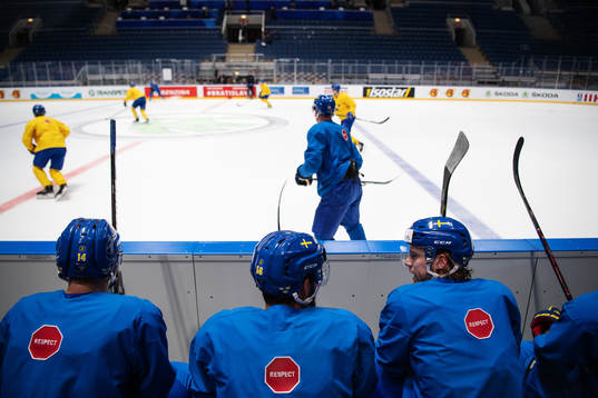 Elias Lindholm of Sweden at a practice session