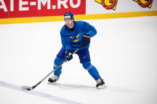 Elias Lindholm of Sweden at a practice session