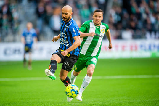 Sirius Karl Larson och Hammarbys Jeppe Andersen