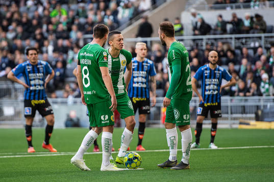 Hammarbys Jeppe Andersen, Nikola Djurdjic och Nikola