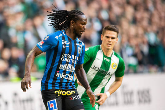 Sirius Kebba Ceesay och Hammarbys Vidar Örn Kjartansson