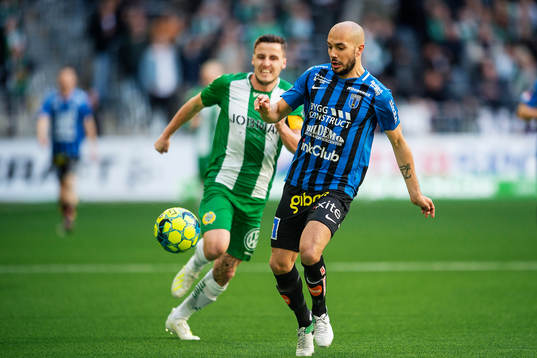 Sirius Karl Larson och Hammarbys Jeppe Andersen