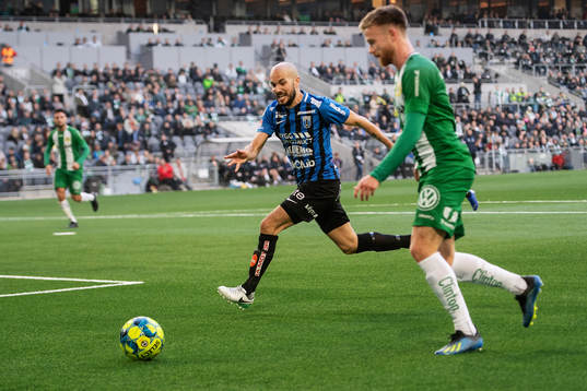 Sirius Karl Larson och Hammarbys Dennis Widgren