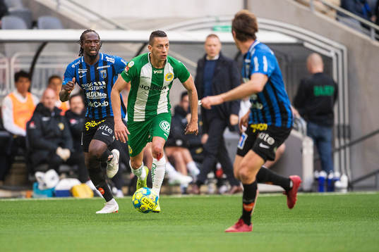 Sirius Kebba Ceesay och Hammarbys Nikola Djurdjic