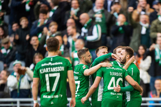 Hammarbys Muamer Tankovic jublar