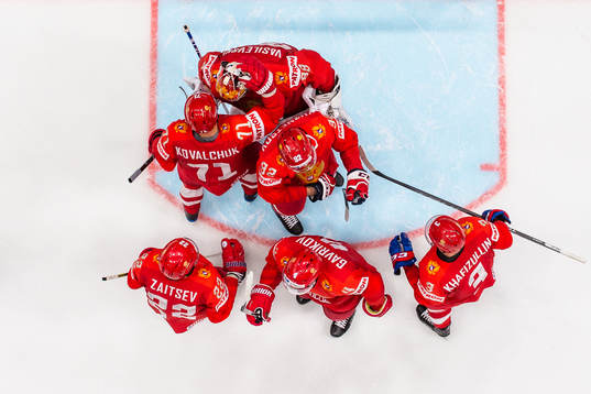 Team Russia celebrate