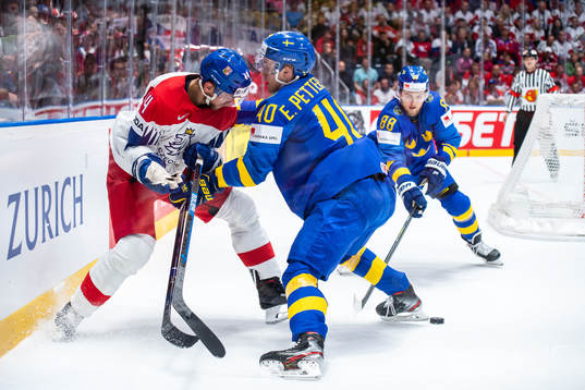 Jan Rutta of Czech Republic against Elias Pettersson and