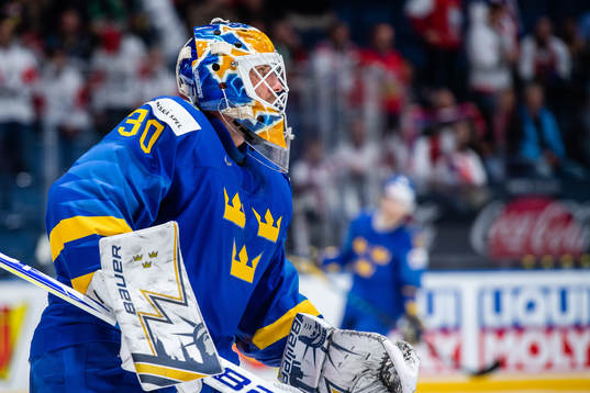 Goaltender Henrik Lundqvist of Sweden