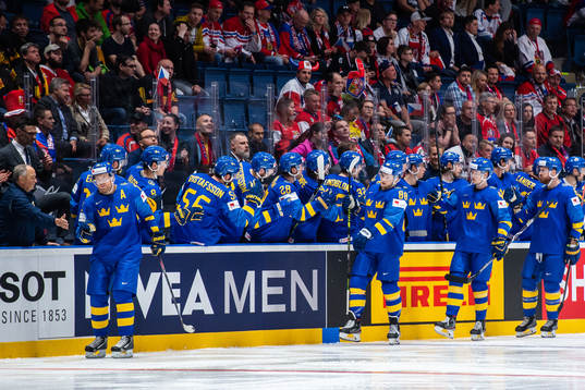 Patric Hörnqvist, William Nylander, Elias Pettersson and