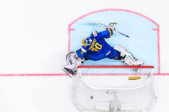 Goaltender Henrik Lundqvist of Sweden