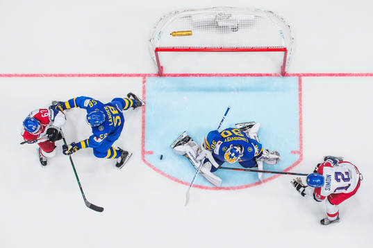 Michael Frolik and Dominik Simon of Czech Republic against