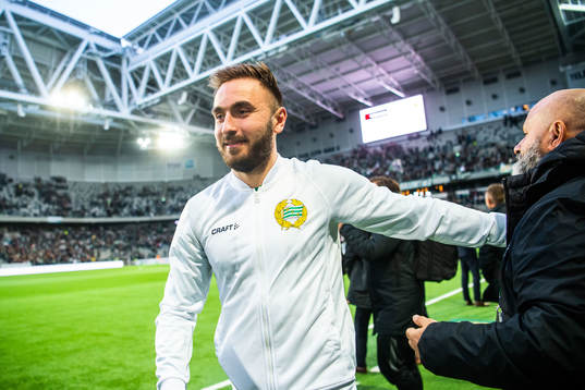 Hammarbys Muamer Tankovic jublar