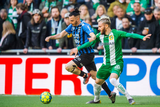 Hammarbys Simon Sandberg och Sirius Tim Björkström