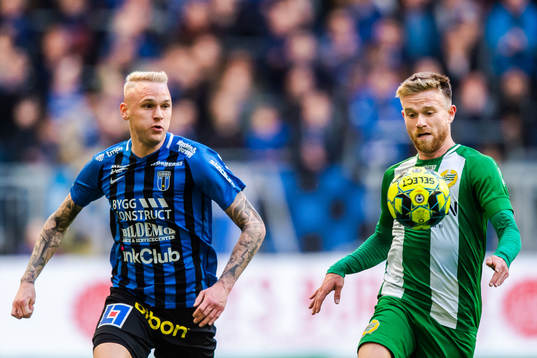 Sirius Adam Ståhl och Hammarbys Dennis Widgren