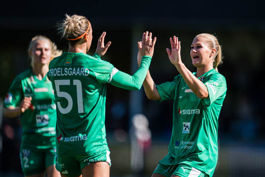 Rosengårds Lisa-Marie Utland jublar