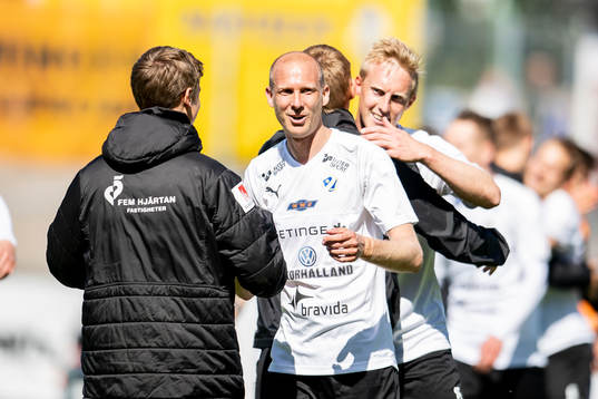 Halmstads Andreas Johansson jublar
