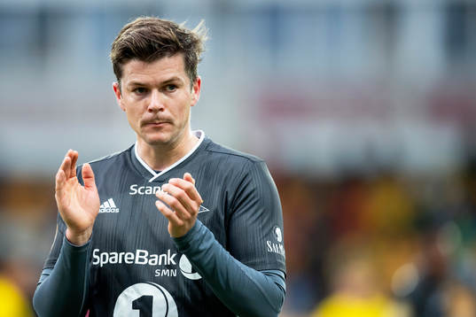 Pål André Helland of Rosenborg looks dejected