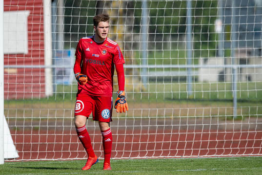 Ängelholms målvakt Robin Streifert