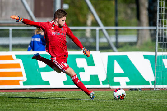 Ängelholms målvakt Robin Streifert